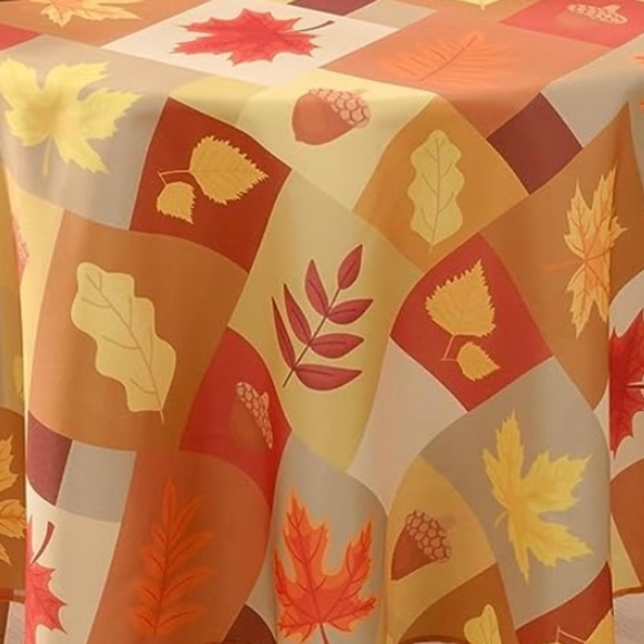 Fall Tablecloth, Autumn Leaf Table Cloth, Square 55”x55” Thanksgiving Decoration - Picture 1 of 4